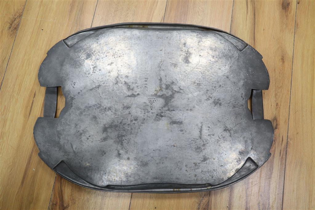 A Liberty Tudric pewter tray, shape 0231, 48 x 35cm